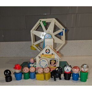 Fisher-Price Vintage 969 Music Box Ferris Wheel Little People Classic Toy Fun